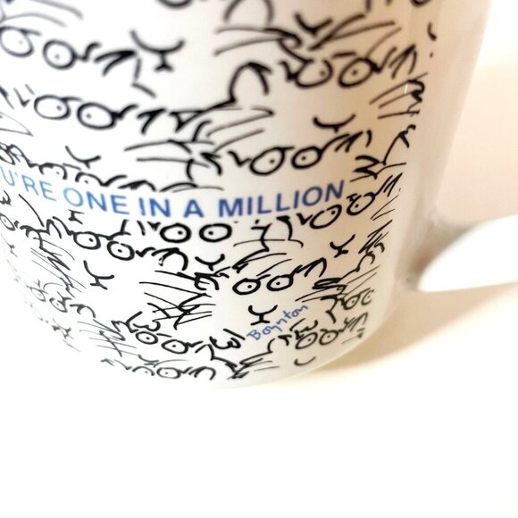 Vintage Sandra Boynton Coffee Mug Cup "Your One in a Million" Red Heart Balloon - Picture 5 of 8